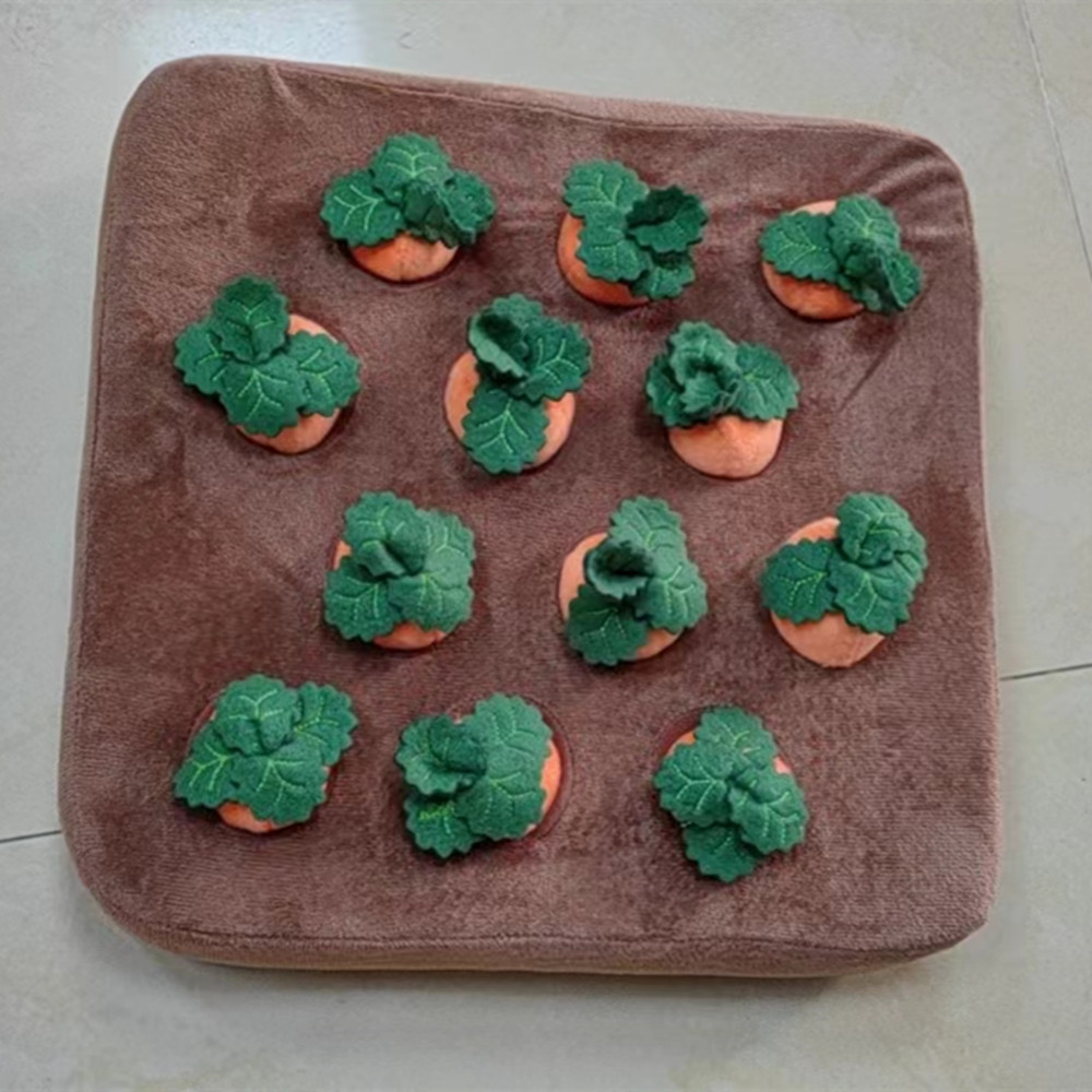 Pet Dog Toys Carrot Plush Toy Vegetable Chew Toy For Dogs Snuffle Mat For Dogs Cats Durable Chew Puppy Toy Dogs Accessories - Image 5