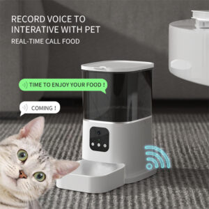 Pet Automatic Feeder Large Capacity Smart Voice Recorder APP Control Timer Feeding Cat Dog Food Dispenser With WiFi Pet Bo