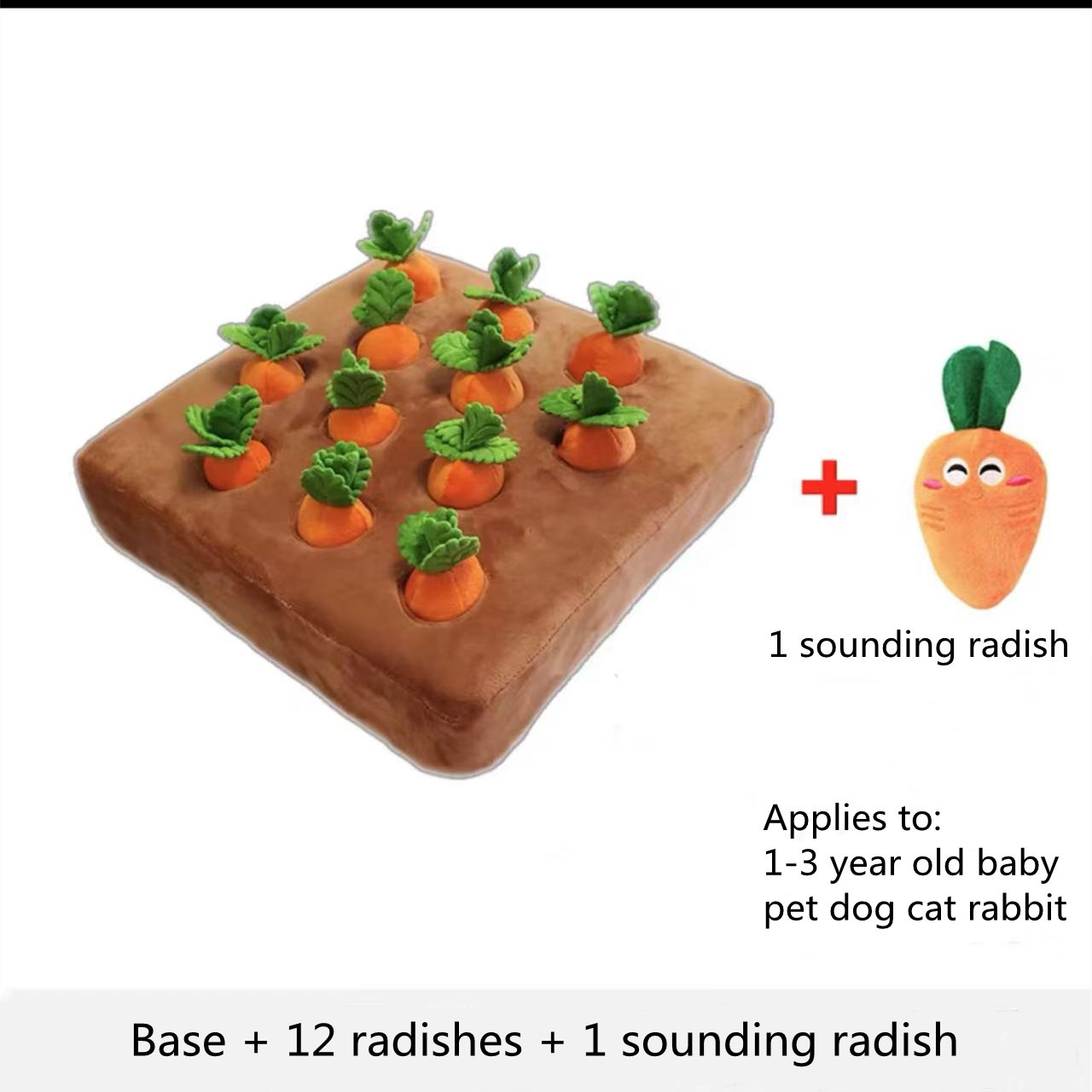 Pet Dog Toys Carrot Plush Toy Vegetable Chew Toy For Dogs Snuffle Mat For Dogs Cats Durable Chew Puppy Toy Dogs Accessories - Image 6